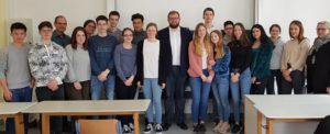 Besuch eines Landtagsabgeordneten am Freihof-Gymnasium