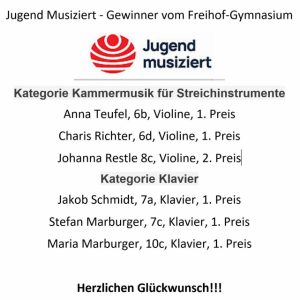 Erfolgreiche Musiker*innen vom Freihof-Gymnasium